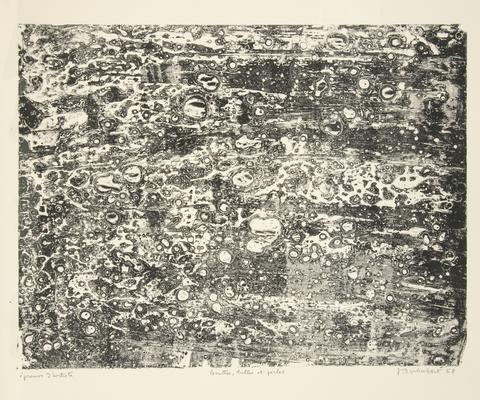 Jean Dubuffet, Gouttes, bulles et perles (Drops, Bubbles and Beads), from the portfolio La terre et l'eau (Earth and Water), from the series Les Phénomènes (Phenomena), 1958