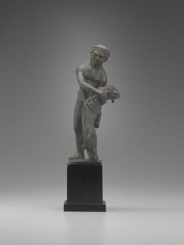 Unknown, Statuette of Herakles with the Nemean Lion, 4th–5th century A.D.