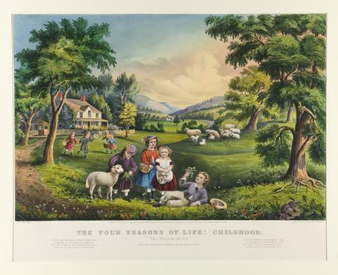 Currier & Ives, The Four Seasons of Life: Childhood, 1868