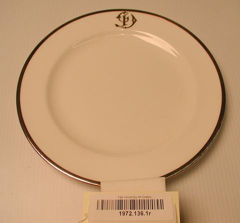 Cauldon, Limited, Silver Mounted Crystal Dinner plates, 1905–20
