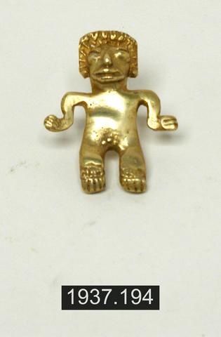 Unknown, Pendant in Shape of a Man, A.D. 500–1000