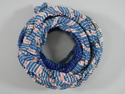 Unknown, Turban Cloth with Diagonal Tie-Dye Stripes, early 20th century