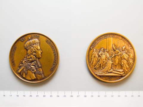 Louis XV, King of France, Restrike Medal of Louis XV and his Coronation, 1900–1950