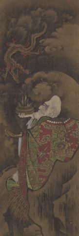 Unknown, The Eighth Arhat, Vajraputra (Bajarahotara) from a set of Sixteen Arhat (Jûroku Rakan), late 18th–early 19th century