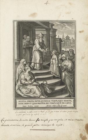 Adriaen Collaert, The Presentation of the Virgin, pl. 3 from the series Beatae intactae semper Virginis Mariae Vita (The Life of the Virgin), ca. 1589