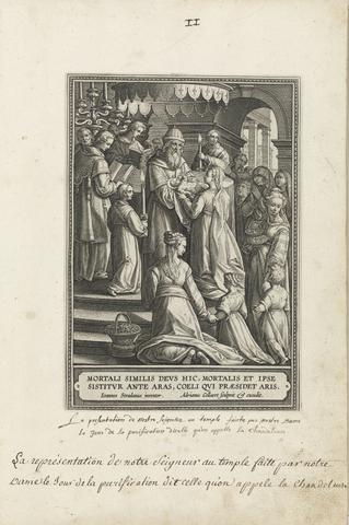 Adriaen Collaert, The Presentation in the Temple, pl. 10 from the series Beatae intactae semper Virginis Mariae Vita (The Life of the Virgin), ca. 1589