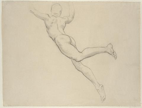 John Singer Sargent, Study for Ganymede and the Eagle, rondel, Rotunda, Museum of Fine Arts, Boston, ca. 1917–21