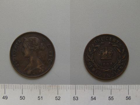Victoria, Queen of Great Britain, 1 Cent with Victoria, Queen of Great Britain, 1888