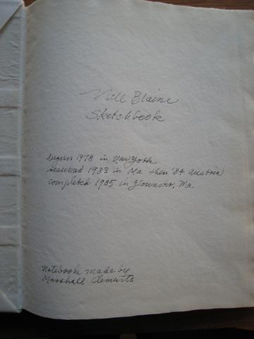 Nell Blaine, Sketchbook, 1978–85