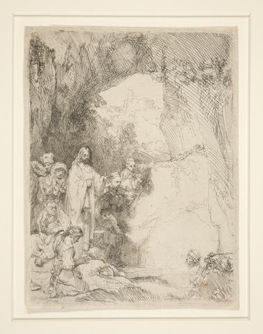 Rembrandt (Rembrandt van Rijn), The Raising of Lazarus: Small Plate, 1642