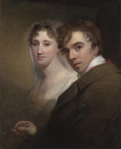 Thomas Sully, Self-Portrait of the Artist Painting His Wife (Sarah Annis Sully), ca. 1810