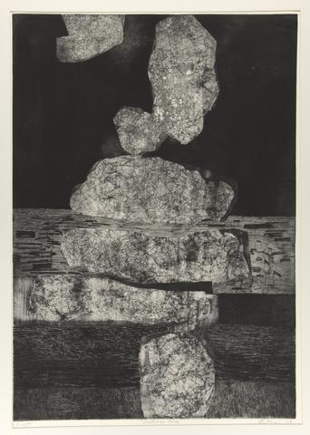 Gabor F. Peterdi, Vertical Rocks, 1959