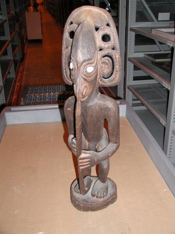 Male Figure Playing a Nose Flute, 20th century