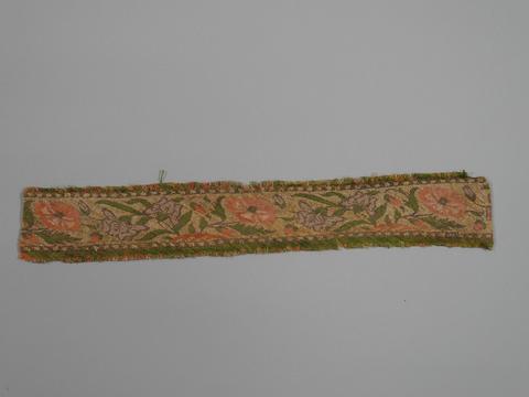 Unknown, Trimming Band with Roses and Irises, 17th century