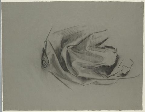 John Singer Sargent, Detail of Drapery [Charcoal study no. 6.26], n.d.