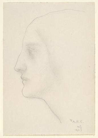 Kahlil Gibran, Profile of a Woman, 1923