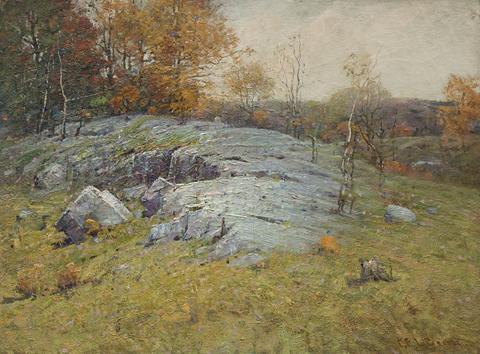 Charles Edwin Lewis Green, Rocks in Pasture land, 1890