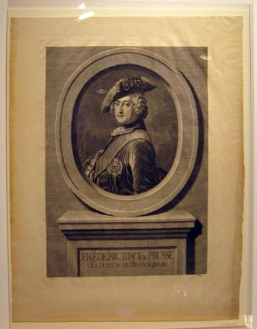 Johann Georg Wille, Frederic II Roi de Prusse (Frederick II King of Prussia), ca. 1745