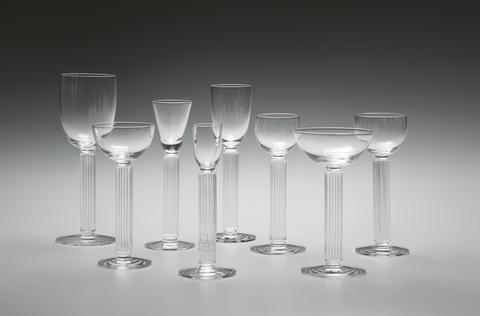 Walter Dorwin Teague, Burgundy Glass, "Embassy" Pattern, introduced 1939