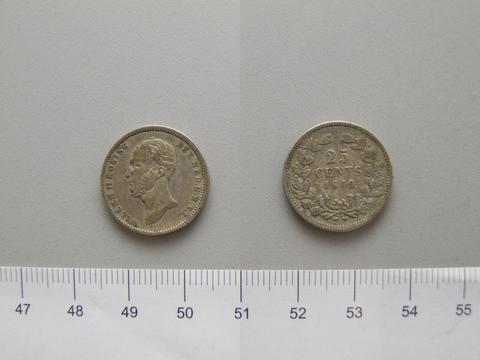William II, King of the Netherlands, 25 Cents of William II, King of the Netherlands from Utrecht, 1849