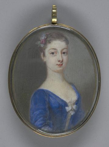 Unknown, Young Lady in a Blue Dress, ca. 1740