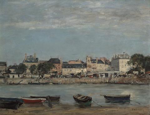 Eugène Louis Boudin, The Port of Trouville, ca. 1888–95