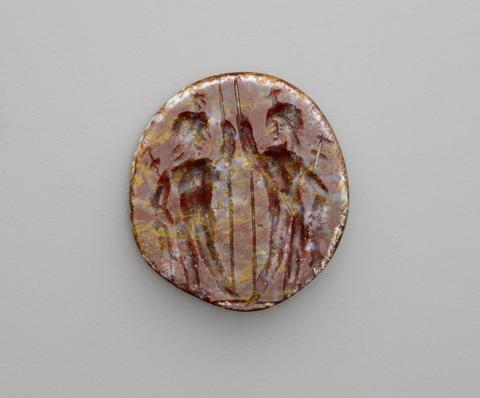 Carved Intaglio Gemstone with the Dioscouri, 1st–2nd century A.D.