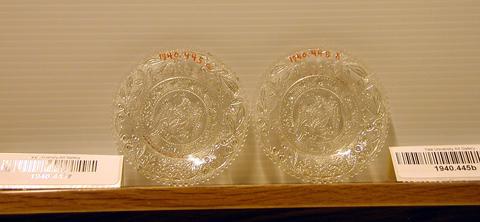 Boston and Sandwich Glass Works, Two Eagle Cup Plates, 1831