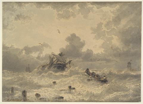 Andreas Achenbach, Storm at Sea, n.d.