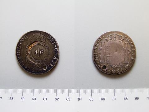 Ferdinand VII, King of Spain, 8 Reales/ 4 Shillings And 6 Pence of Ferdinand VII, King of Spain, 1819
