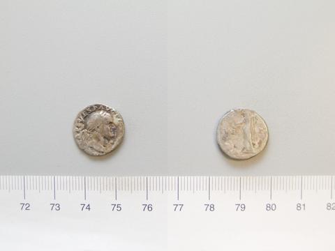 Vespasian, Emperor of Rome, Denarius of Vespasian, Emperor of Rome from Rome, 72–73