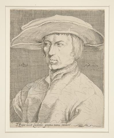 Unknown, Self-portrait of the Artist, 1525 (Portrait of a man, so-called Lucas van Leyden, self-portrait), ca. 1525