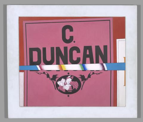 Charles Demuth, Poster Portrait: Duncan, 1925