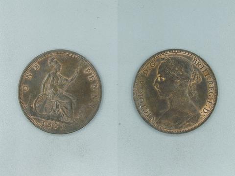 Victoria, Queen of Great Britain, 1 Penny of Victoria, Queen of Great Britain from Birmingham, 1892