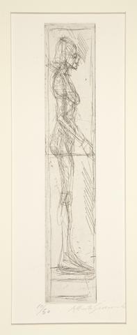 Alberto Giacometti, Nu de profil (Nude in Profile), 1955