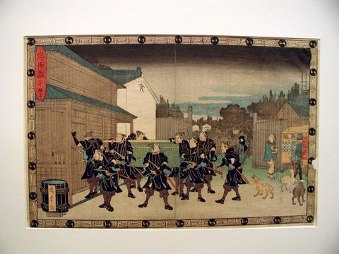 Utagawa Hiroshige, Act X from the series The Loyal League of Forty Seven Rōnin, ca. 1843–45
