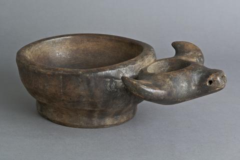 Bowl with Cow's Head Handle, n.d.
