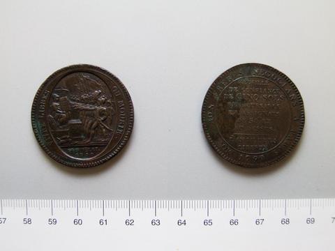 Paris, 5 Sols Token of the French Revolution, 1792