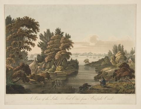 John Bluck, A View of the Lake & Fort Erie from Buffalo Creek, 1811