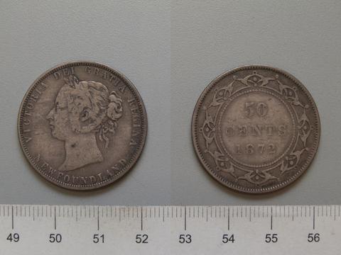 Victoria, Queen of Great Britain, 50 Cents from London with Victoria, Queen of Great Britain, 1872