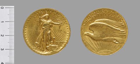 Augustus Saint-Gaudens, 20 Dollars (Double Eagle) from the United States, 1907