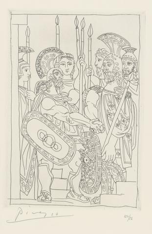 Pablo Picasso, Suite of Six Etchings for Aristophanes' Lysistrata, 1934