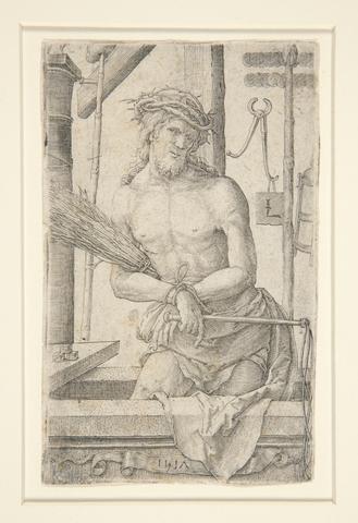 Lucas van Leyden, Christ as the Man of Sorrows with the Instruments of the Passion, 1517
