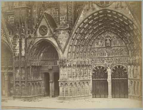 E. Quetier, West Door, Bourges, ca. 1860