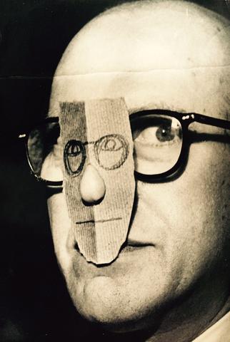 Inge Morath, Saul Steinberg with Mask, 1966