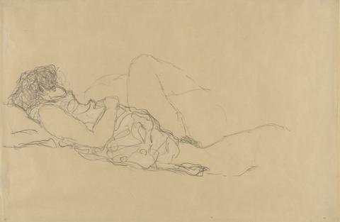 Gustav Klimt, Sleeping Woman, 1916–17