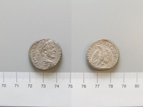 Macrinus, Emperor of Rome, Tetradrachm of Macrinus, Emperor of Rome from Caesareia, Samaria, 217–18
