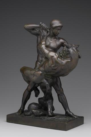 Antoine-Louis Barye, Theseus and the Minotaur, ca. 1843 (model); 1850–89 (cast)