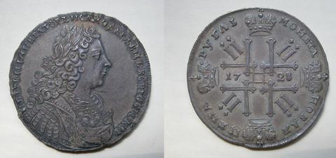 Moscow, Ruble from Moscow, 1728