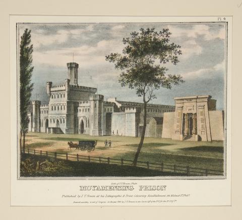 John Caspar Wild, Moyamensing Prison from Views of Philadelphia and Its Vicinity, 1840